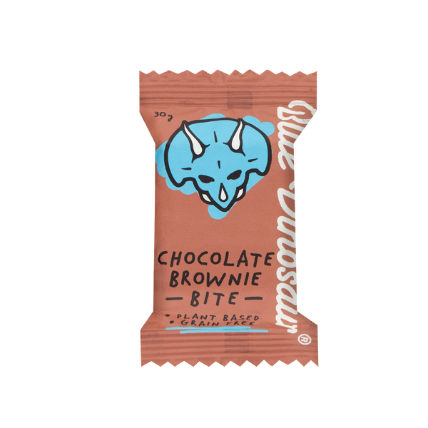 Blue Dinosaur Bites - Chocolate Brownie (30g)